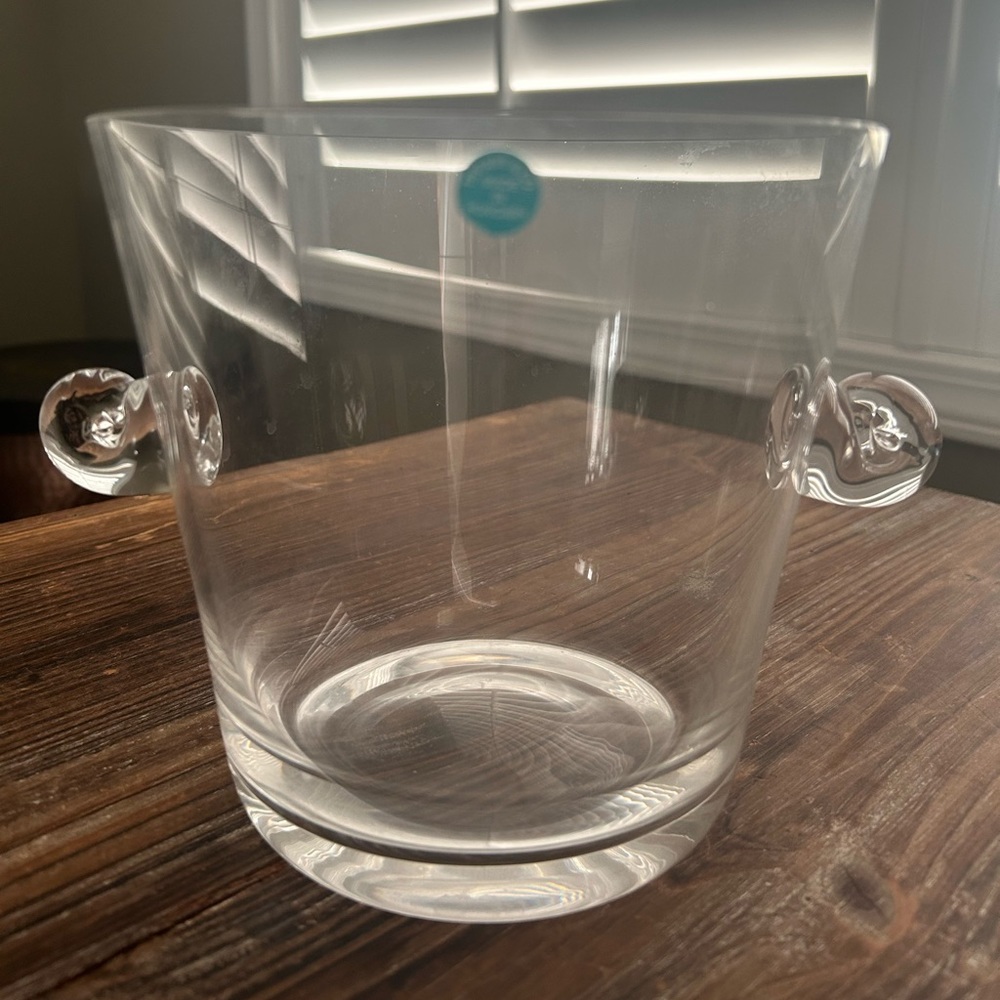 NWOT Tiffany Ice Bucket with scroll side handles.